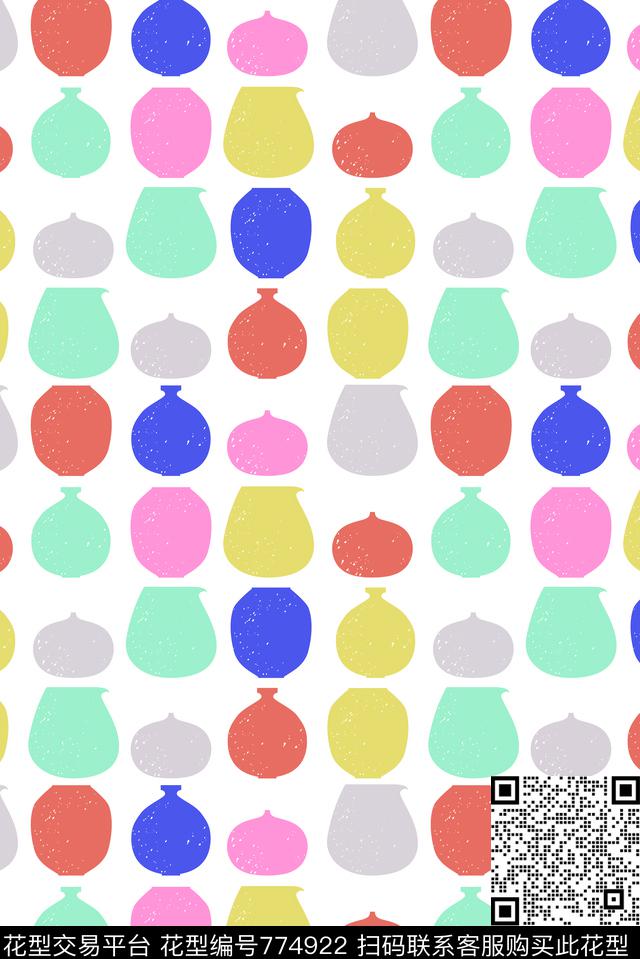 陶罐手绘罐子传统印花华亿平台下载（图片编号: 774922） - 瓦栏（Walan）