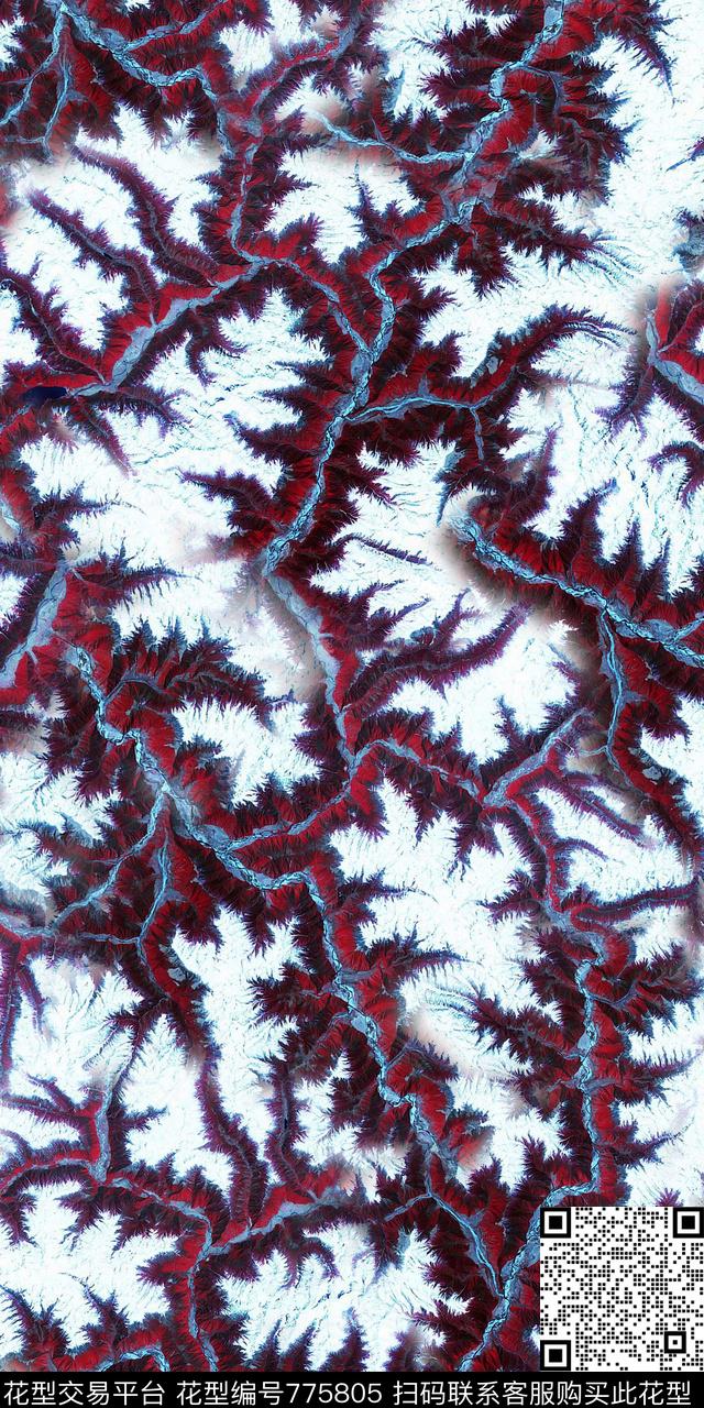 抽象数码印花纹理数码印花华亿平台下载（图片编号: 775805） - 瓦栏（Walan）