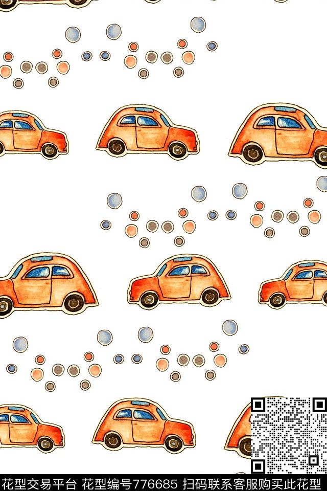 卡通手绘水彩数码印花华亿平台下载（图片编号: 776685） - 瓦栏（Walan）