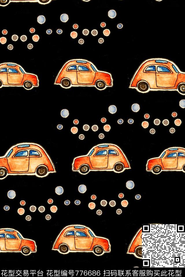 卡通手绘水彩数码印花华亿平台下载（图片编号: 776686） - 瓦栏（Walan）