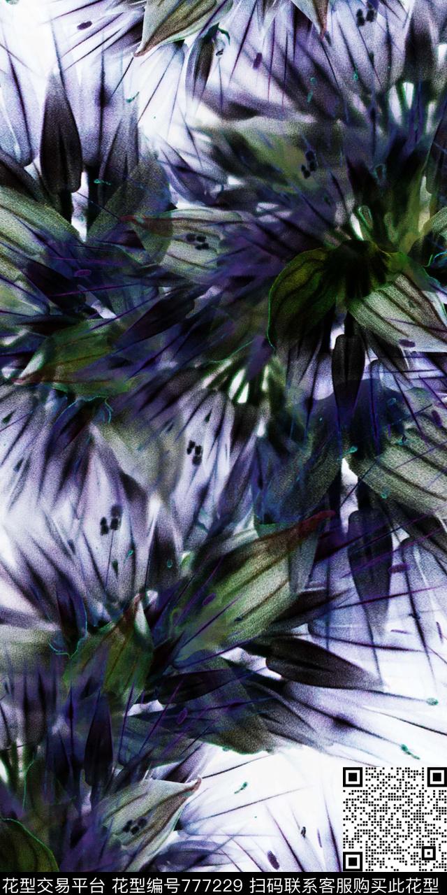 数码印花抽象几何数码印花华亿平台下载（图片编号: 777229） - 瓦栏（Walan）