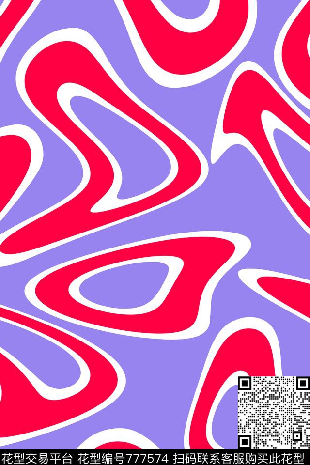 不规则几何色块几何传统印花华亿平台下载（图片编号: 777574） - 瓦栏（Walan）