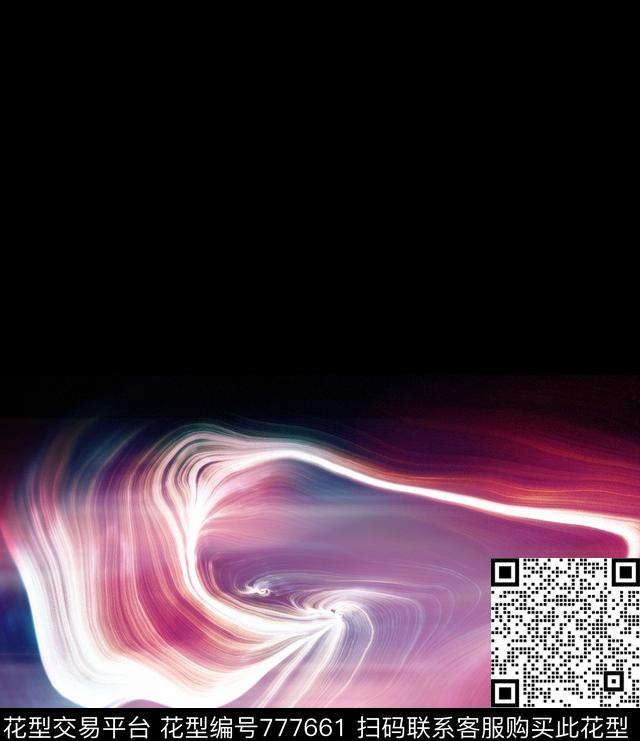 风景手绘抽象数码印花华亿平台下载（图片编号: 777661） - 瓦栏（Walan）