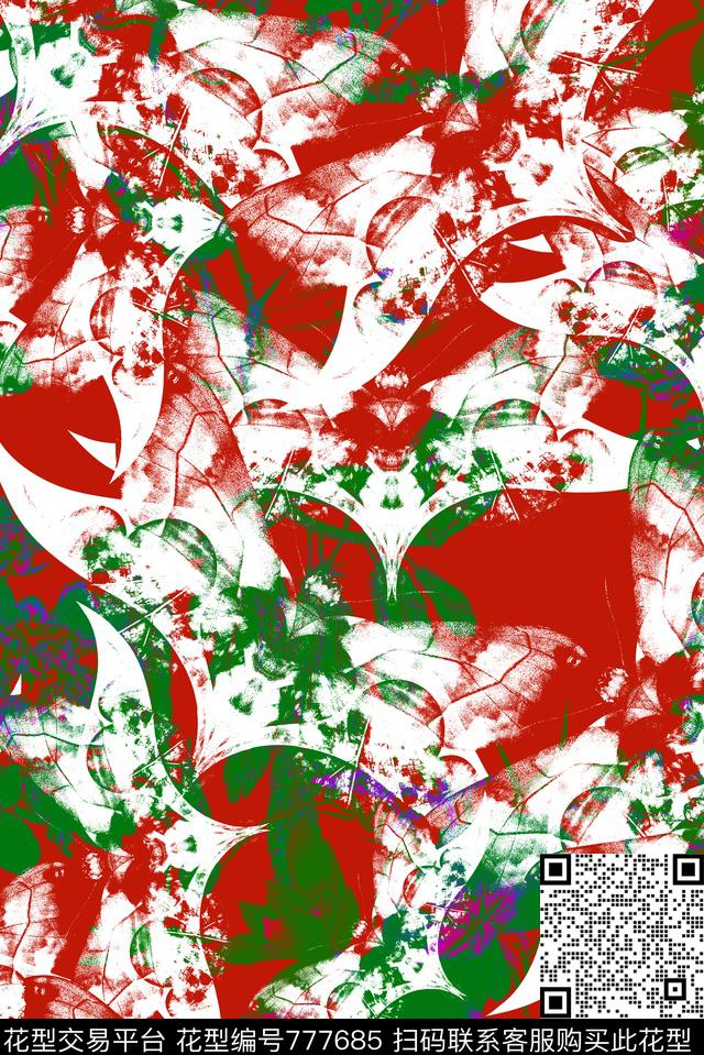 春夏泳装花卉数码印花华亿平台下载（图片编号: 777685） - 瓦栏（Walan）