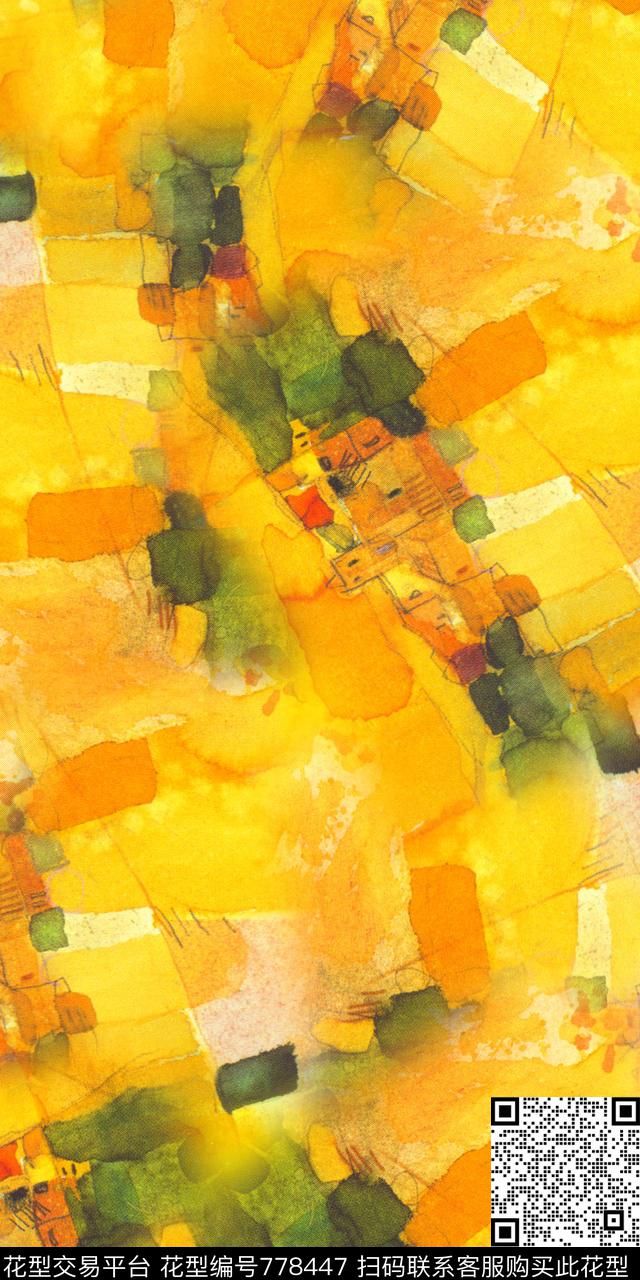 抽象底纹满版数码印花华亿平台下载（图片编号: 778447） - 瓦栏（Walan）