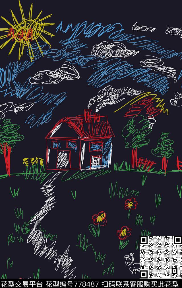 饮料漫画趣味数码印花华亿平台下载（图片编号: 778487） - 瓦栏（Walan）