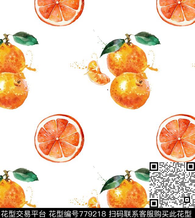 柠檬水果热带数码印花华亿平台下载（图片编号: 779218） - 瓦栏（Walan）