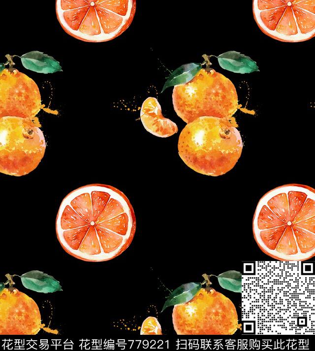 柠檬水果热带数码印花华亿平台下载（图片编号: 779221） - 瓦栏（Walan）