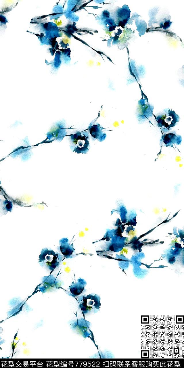 乱花花卉满版花数码印花华亿平台下载（图片编号: 779522） - 瓦栏（Walan）