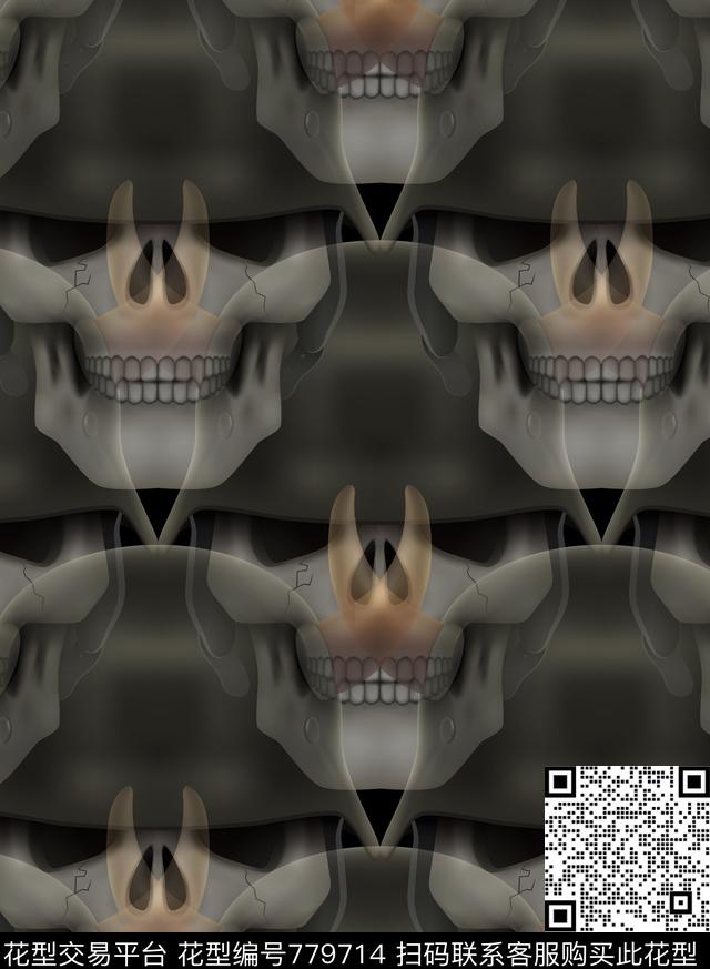 黑暗骷髅军团数码印花华亿平台下载（图片编号: 779714） - 瓦栏（Walan）