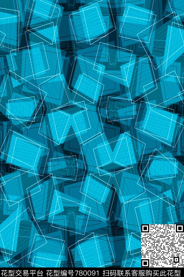 不规则几何几何条纹传统印花华亿平台下载（图片编号: 780091） - 瓦栏（Walan）