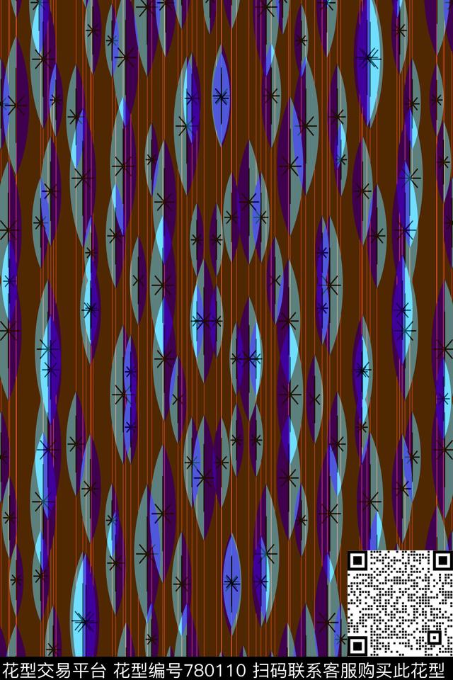 不规则几何几何条纹传统印花华亿平台下载（图片编号: 780110） - 瓦栏（Walan）