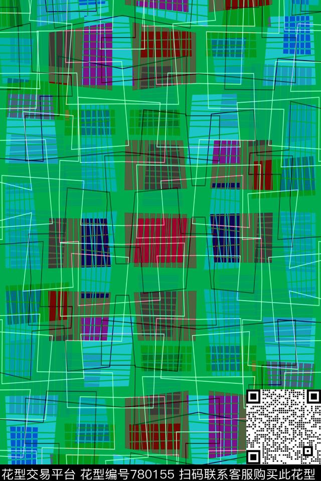 不规则几何几何条纹传统印花华亿平台下载（图片编号: 780155） - 瓦栏（Walan）