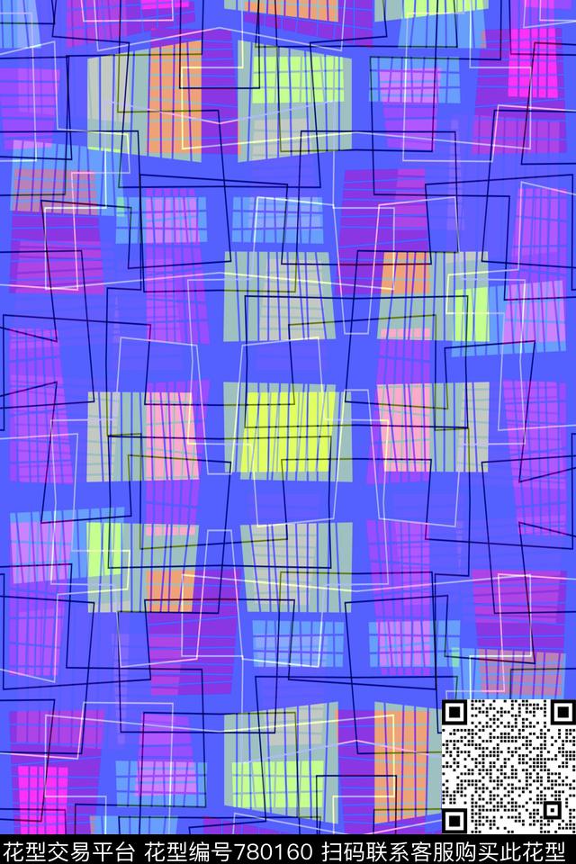 不规则几何几何条纹传统印花华亿平台下载（图片编号: 780160） - 瓦栏（Walan）