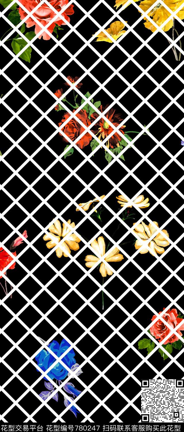 几何仿大牌大气传统印花华亿平台下载（图片编号: 780247） - 瓦栏（Walan）