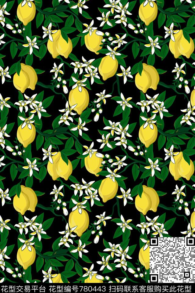 大牌植物花卉传统印花华亿平台下载（图片编号: 780443） - 瓦栏（Walan）