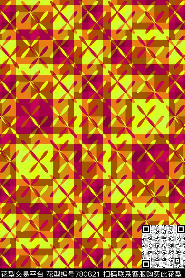 几何格子格子苏格兰格传统印花华亿平台下载（图片编号: 780821） - 瓦栏（Walan）