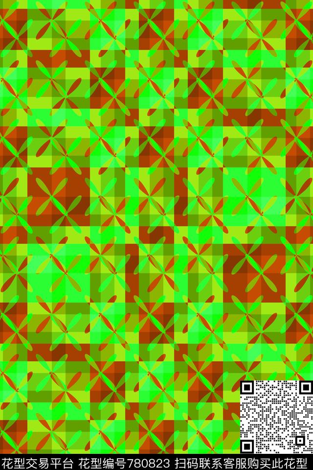 几何格子格子苏格兰格传统印花华亿平台下载（图片编号: 780823） - 瓦栏（Walan）