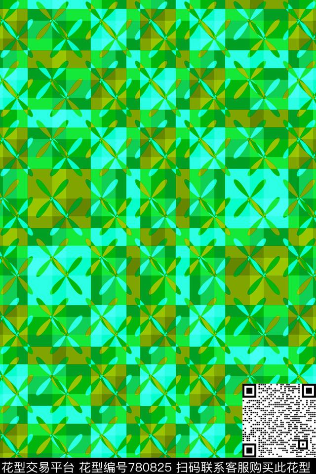 几何格子格子苏格兰格传统印花华亿平台下载（图片编号: 780825） - 瓦栏（Walan）