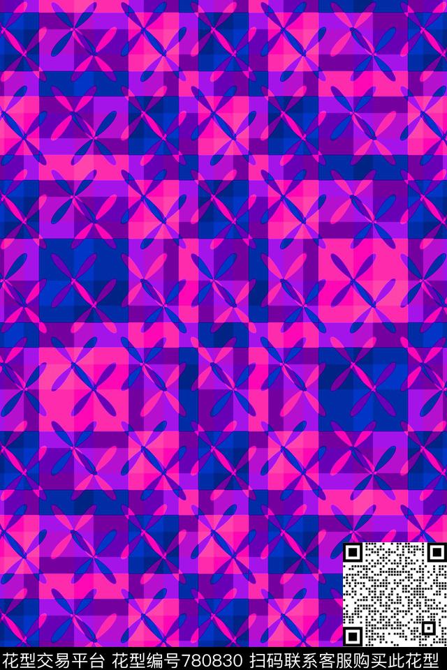 几何格子格子苏格兰格传统印花华亿平台下载（图片编号: 780830） - 瓦栏（Walan）