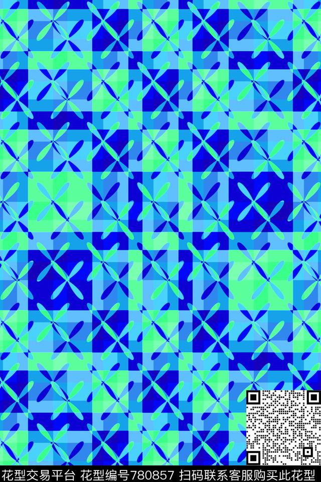 几何格子格子苏格兰格传统印花华亿平台下载（图片编号: 780857） - 瓦栏（Walan）