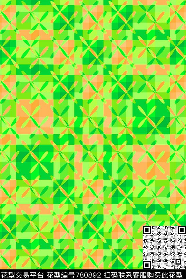 几何格子格子苏格兰格传统印花华亿平台下载（图片编号: 780892） - 瓦栏（Walan）