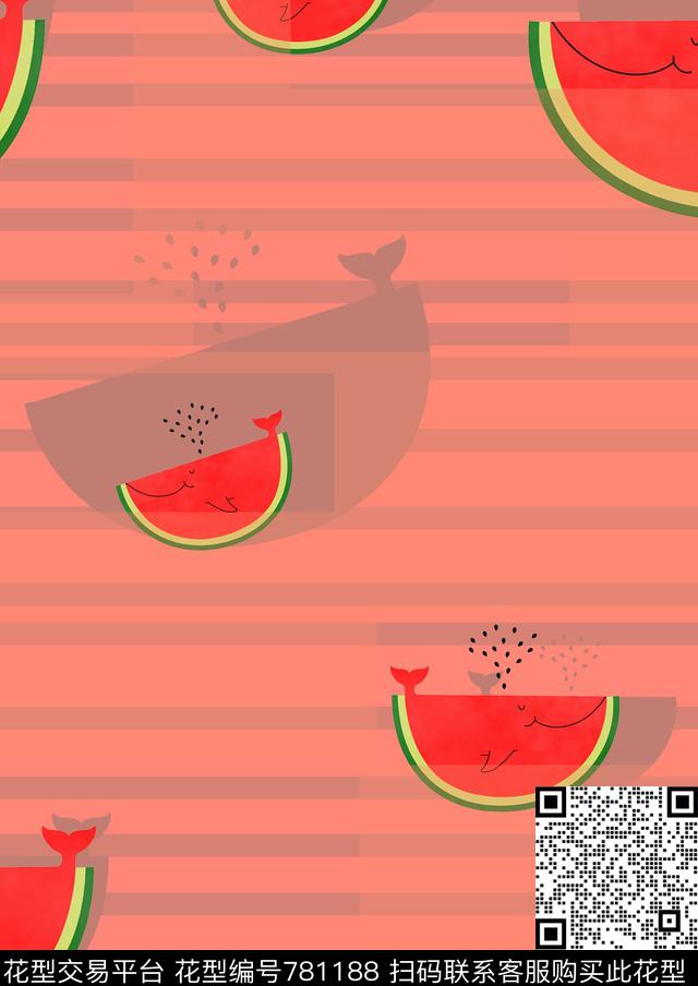 水果粉色卡通传统印花华亿平台下载（图片编号: 781188） - 瓦栏（Walan）