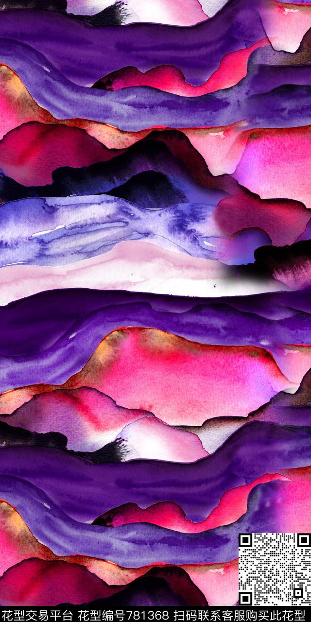 数码印花机里抽象数码印花华亿平台下载（图片编号: 781368） - 瓦栏（Walan）