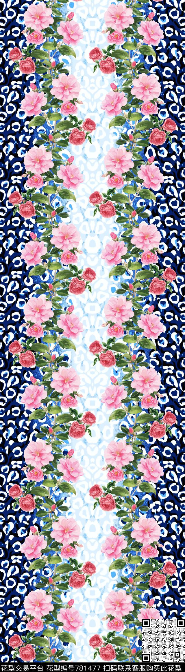 动物纹豹纹花卉数码印花华亿平台下载（图片编号: 781477） - 瓦栏（Walan）