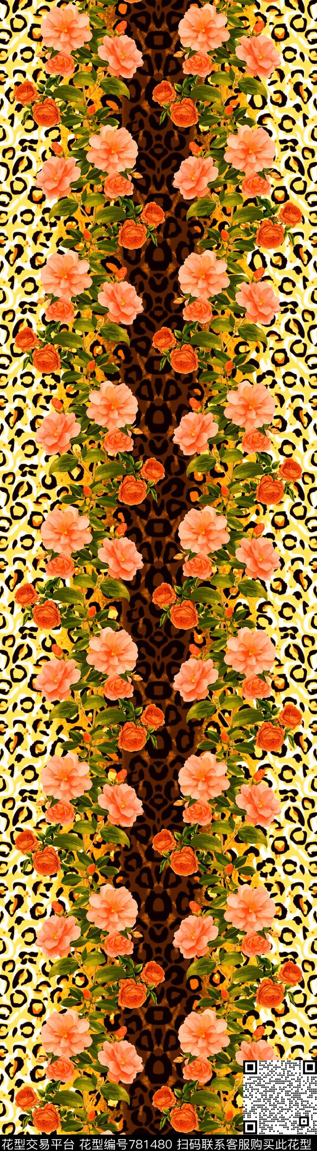 动物纹豹纹花卉数码印花华亿平台下载（图片编号: 781480） - 瓦栏（Walan）