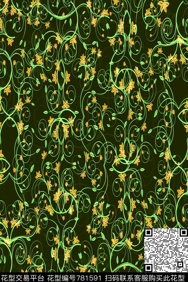 条纹波浪条纹曲线传统印花华亿平台下载（图片编号: 781591） - 瓦栏（Walan）