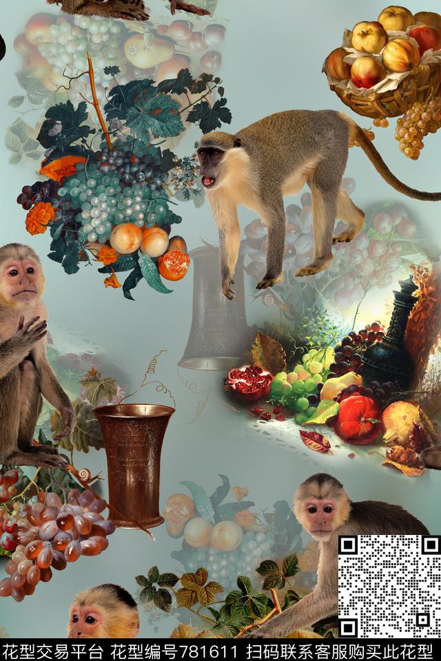 数码流行时尚水果数码印花华亿平台下载（图片编号: 781611） - 瓦栏（Walan）