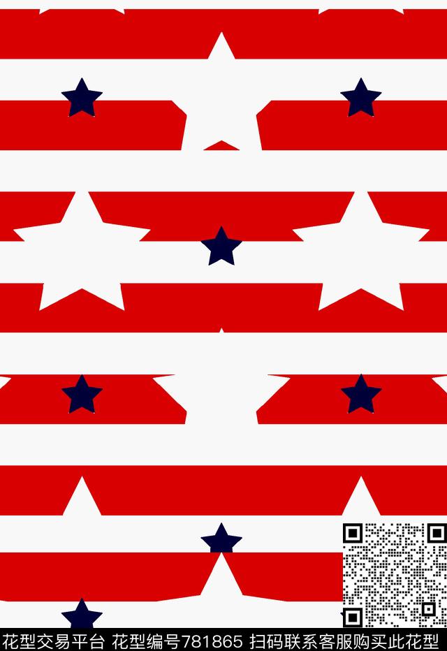 几何少女衣裙系列条纹传统印花华亿平台下载（图片编号: 781865） - 瓦栏（Walan）