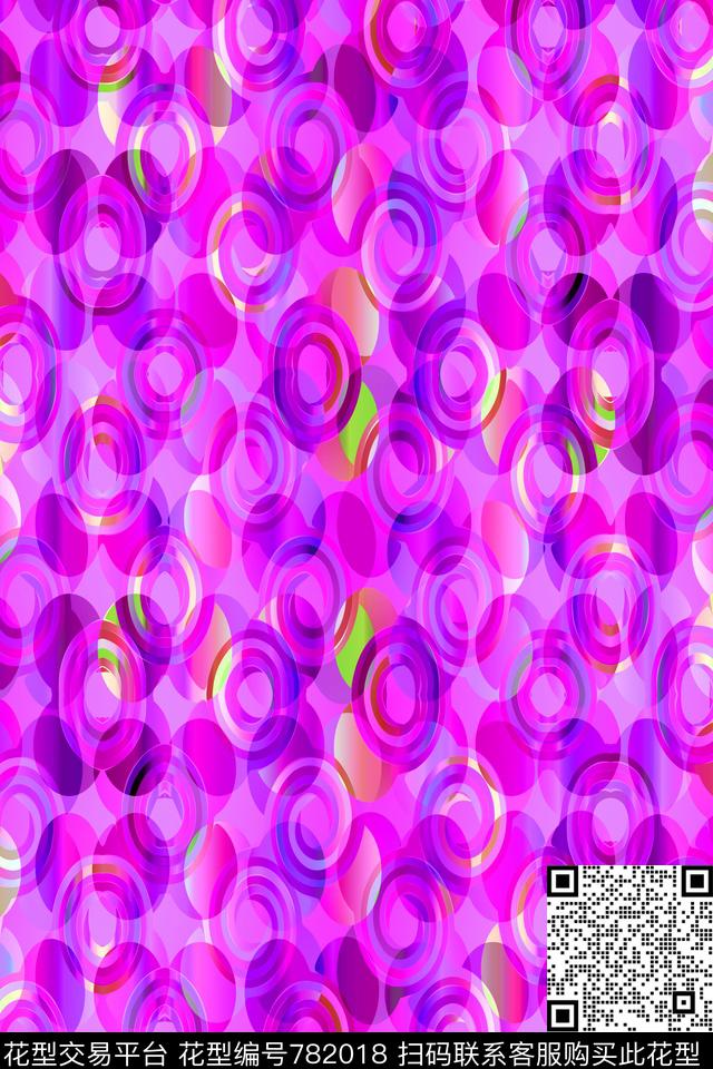 马赛克波点圆圈传统印花华亿平台下载（图片编号: 782018） - 瓦栏（Walan）