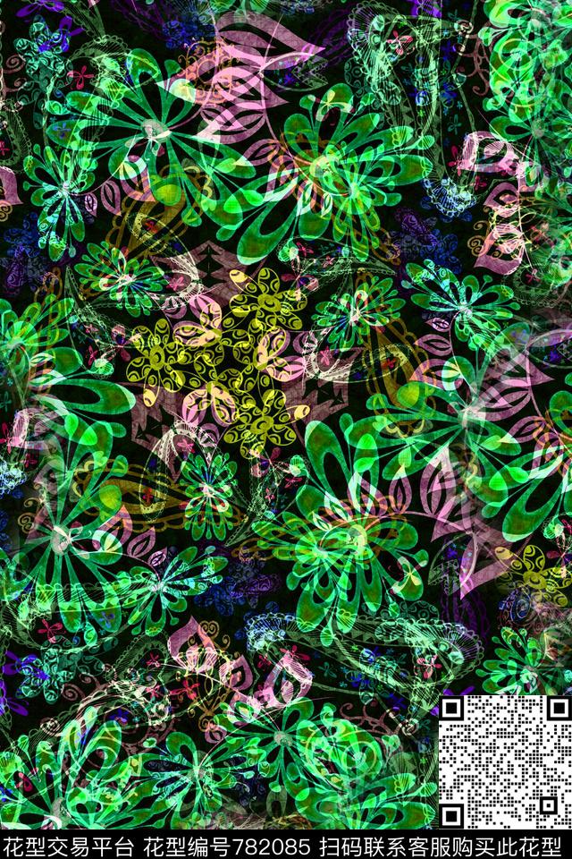 色块不规则几何小方块传统印花华亿平台下载（图片编号: 782085） - 瓦栏（Walan）