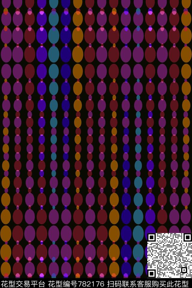 圆点波点圆圈传统印花华亿平台下载（图片编号: 782176） - 瓦栏（Walan）