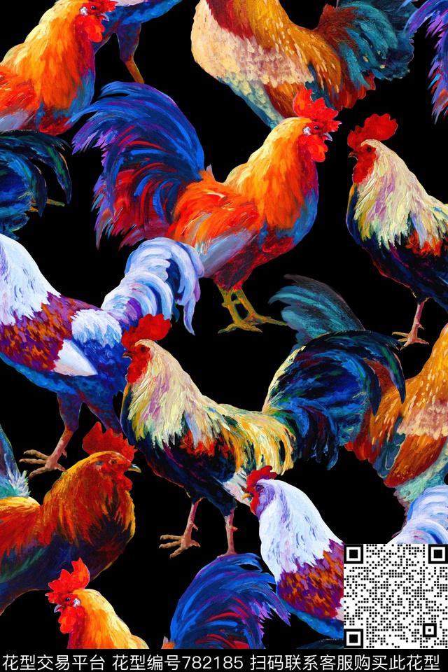 时尚个性华丽数码印花华亿平台下载（图片编号: 782185） - 瓦栏（Walan）