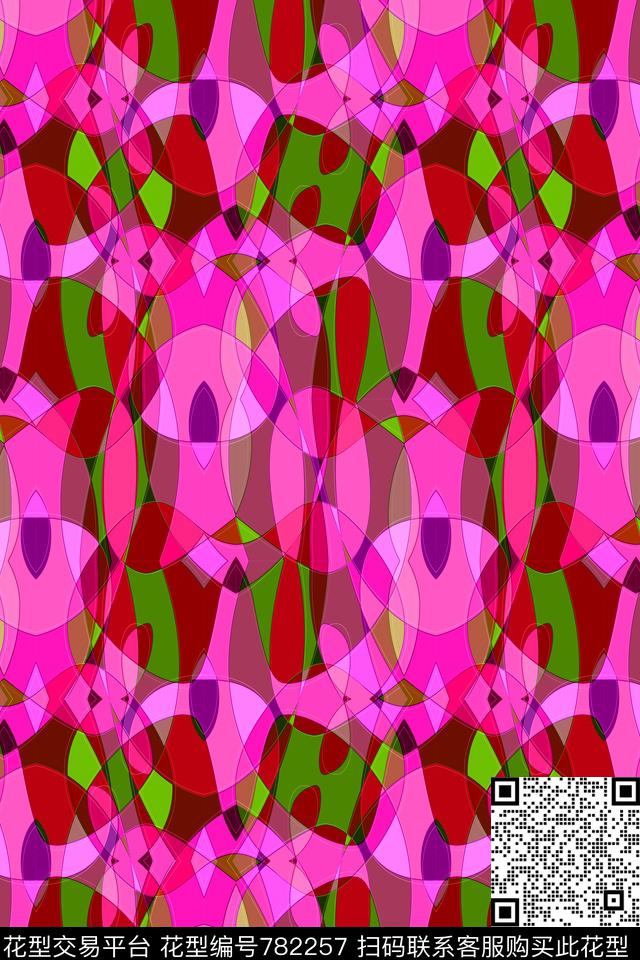 曲线条纹条子传统印花华亿平台下载（图片编号: 782257） - 瓦栏（Walan）