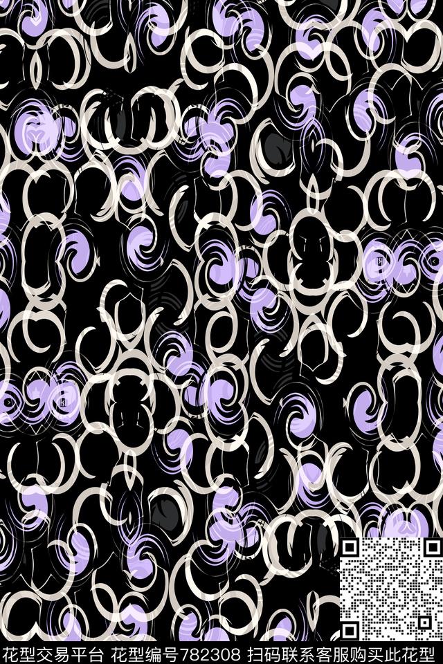 曲线细条纹波浪条纹传统印花华亿平台下载（图片编号: 782308） - 瓦栏（Walan）