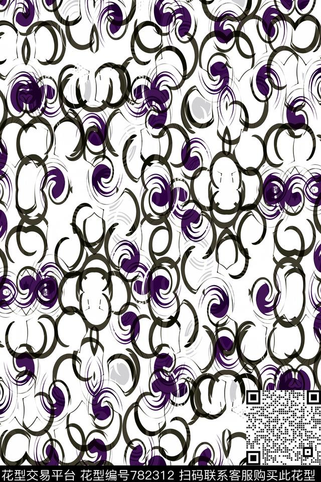 曲线细条纹波浪条纹传统印花华亿平台下载（图片编号: 782312） - 瓦栏（Walan）