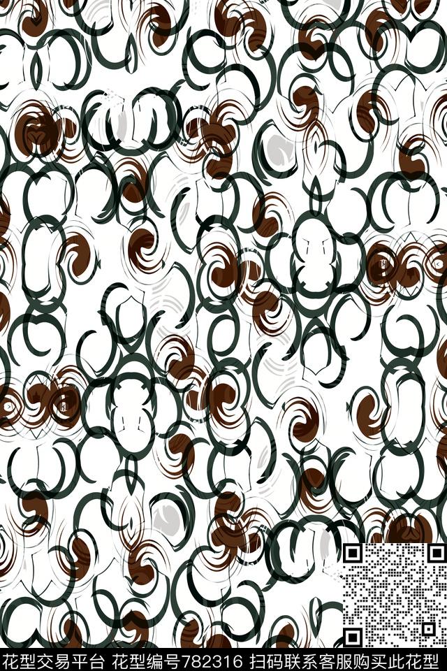 曲线细条纹波浪条纹传统印花华亿平台下载（图片编号: 782316） - 瓦栏（Walan）