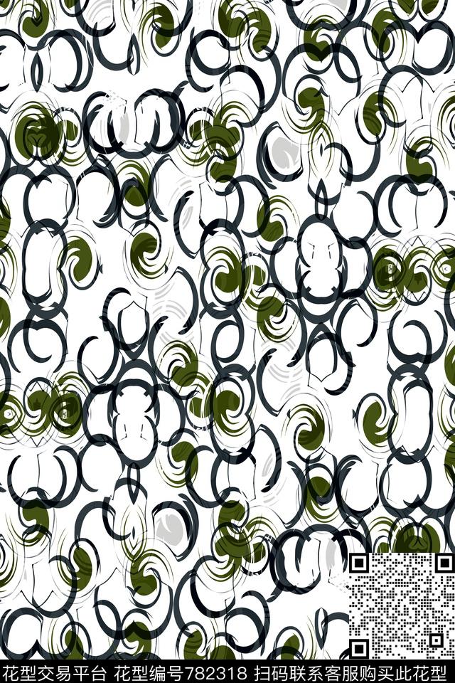 曲线细条纹波浪条纹传统印花华亿平台下载（图片编号: 782318） - 瓦栏（Walan）