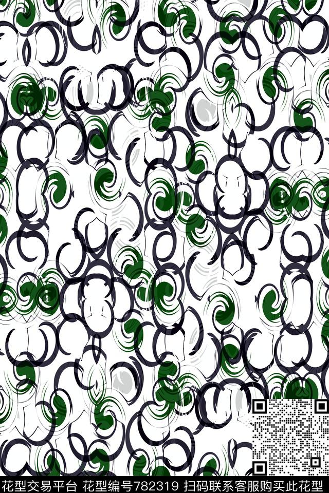 曲线细条纹波浪条纹传统印花华亿平台下载（图片编号: 782319） - 瓦栏（Walan）