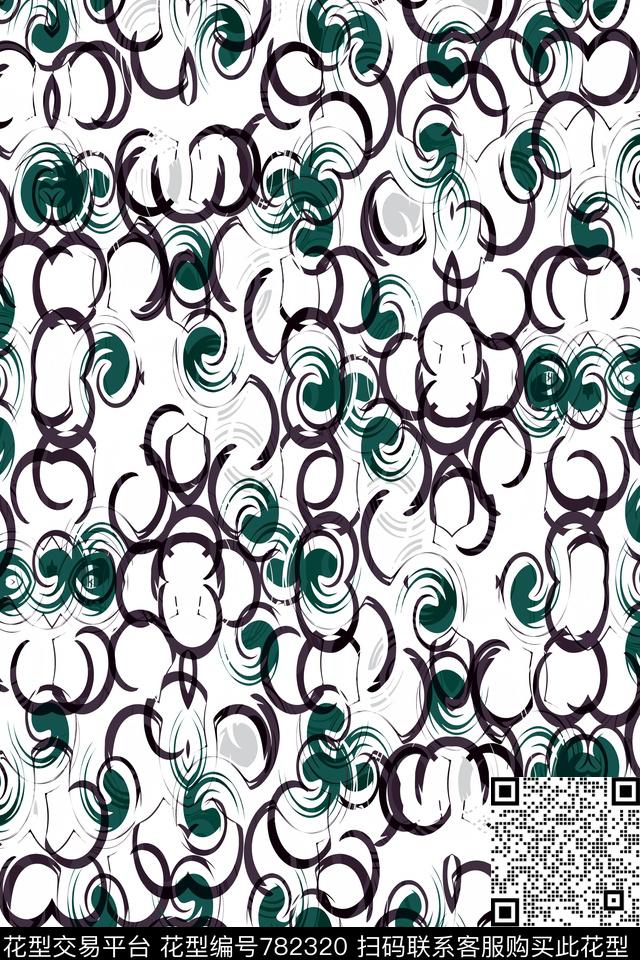 曲线细条纹波浪条纹传统印花华亿平台下载（图片编号: 782320） - 瓦栏（Walan）