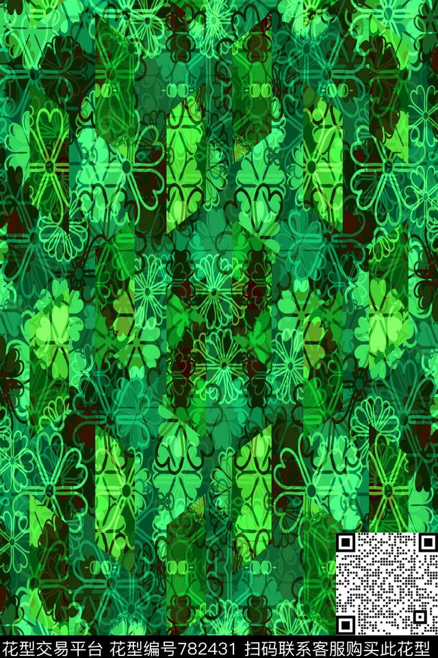 波浪条纹细条纹条纹数码印花华亿平台下载（图片编号: 782431） - 瓦栏（Walan）