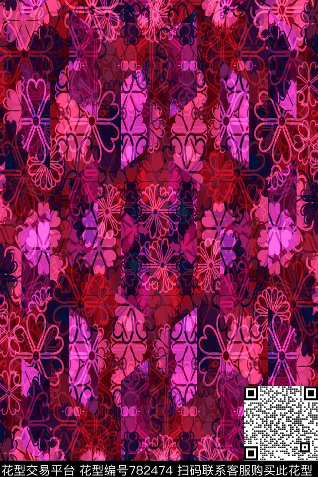 波浪条纹细条纹条纹数码印花华亿平台下载（图片编号: 782474） - 瓦栏（Walan）