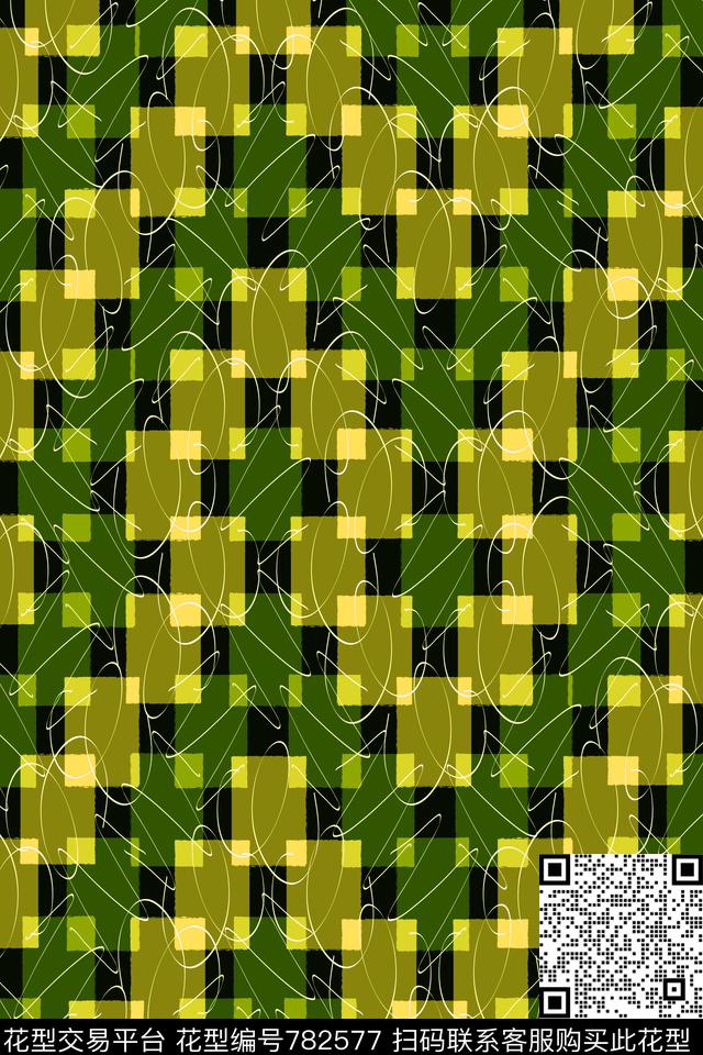 不规则几何马赛克小方块传统印花华亿平台下载（图片编号: 782577） - 瓦栏（Walan）