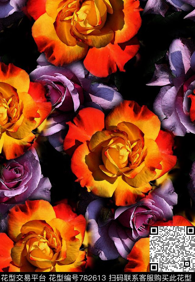 女装不定位丝巾家纺数码印花华亿平台下载（图片编号: 782613） - 瓦栏（Walan）