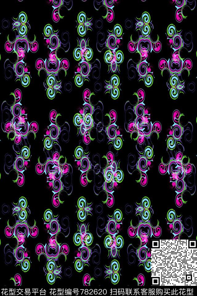 圆点不规则几何几何传统印花华亿平台下载（图片编号: 782620） - 瓦栏（Walan）