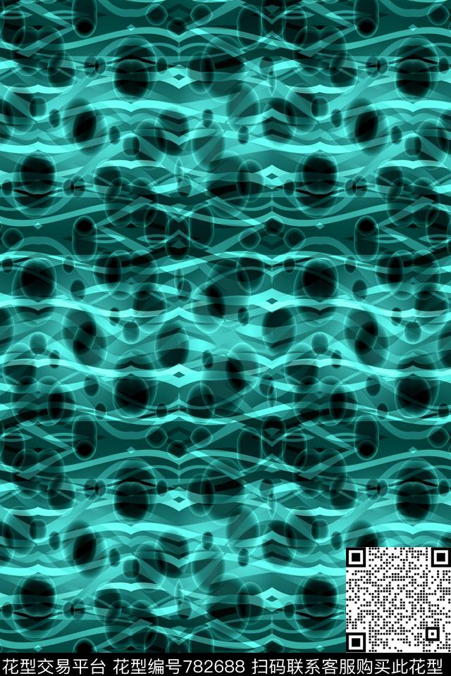 波浪条纹曲线细条纹数码印花华亿平台下载（图片编号: 782688） - 瓦栏（Walan）